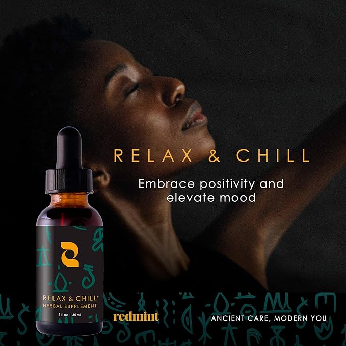 Redmint Relax &amp Chill Herbal Tincture | Natural Mood Support and Calmness Herbal Supplement for Women Wellness | Rooted in Ancient TCM Wisdom with Xiao Yao San to Promote Relaxation &amp Peace| 3