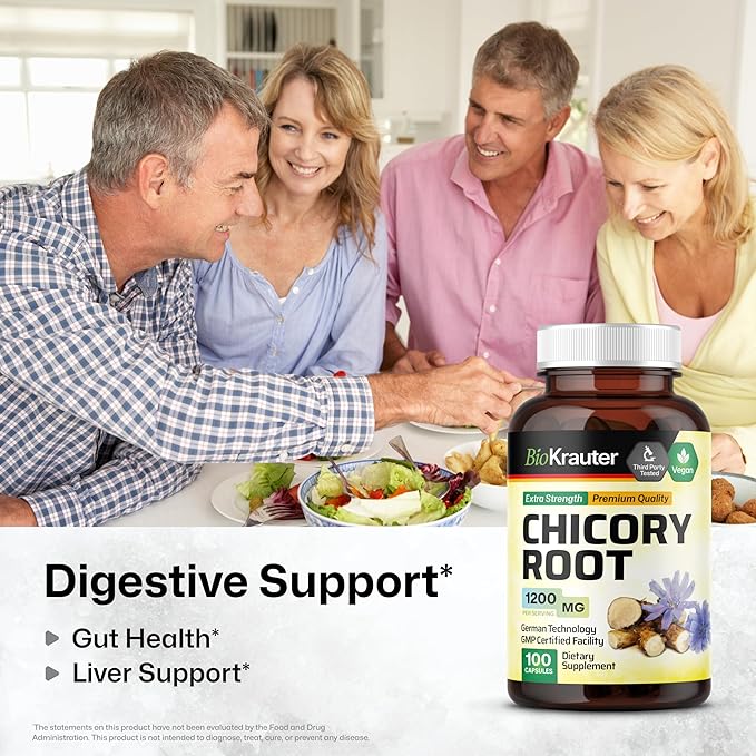 BIO KRAUTER Inulin 250 Capsules &amp Chicory 100 Capsules.