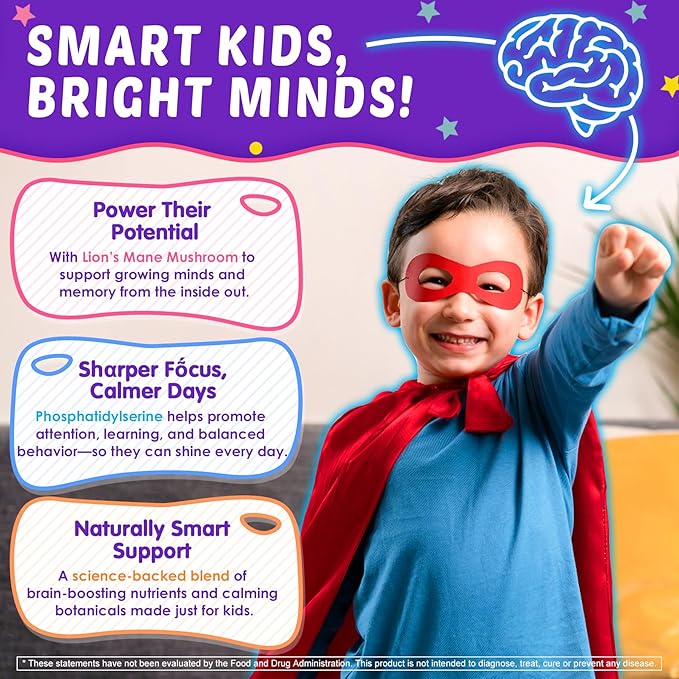 Akkermansia Probiotics Gummies for Metabolism Digestive &amp Gut Health+Kids Brain Gummies for Focus &amp Attention Cognitive Function Vision &amp Energy