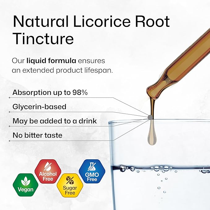 BIO KRAUTER Inulin 100 Capsules &amp Licorice Root Tincture 2 Fl. Oz.