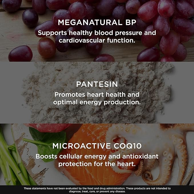 The Genius Brand Genius Heart - Adult Health Supplement for Daily Heart Function Support - Supports Blood &amp Oxygen Flow - With Grapeseed Extract &amp More - Non-GMO Gluten-Free &amp Vegan - 60