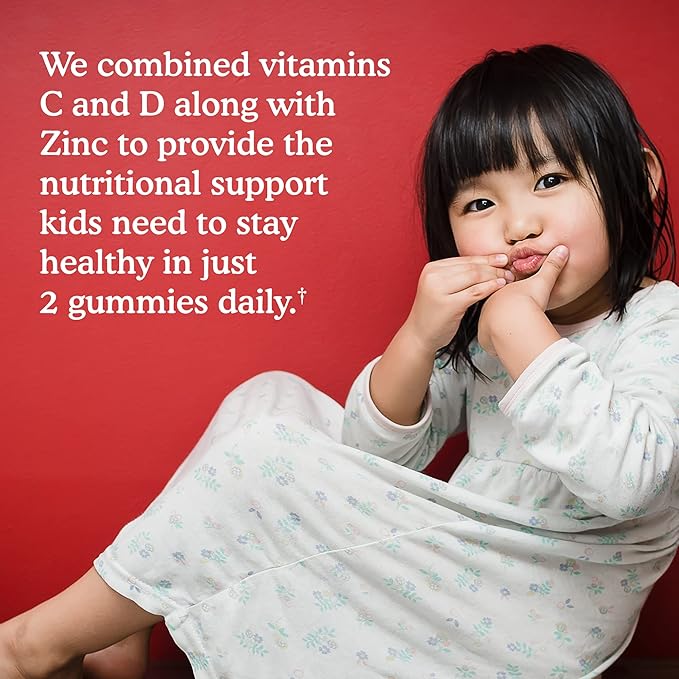 Garden of Life Organics Kids Gummy Vitamins - Fruit - Certified Organic Non-GMO &amp Vegan &amp Kids Immune Support Gummies with Vitamin C D as D3 &amp Zinc