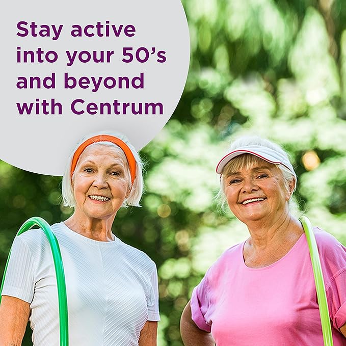 Centrum Silver Women's Multivitamin for Women 50 Plus Multivitamin/Multimineral Supplement with Vitamin D3 B Vitamins Calcium and Antioxidants Gluten Free Non-GMO Ingredients - 200 Count