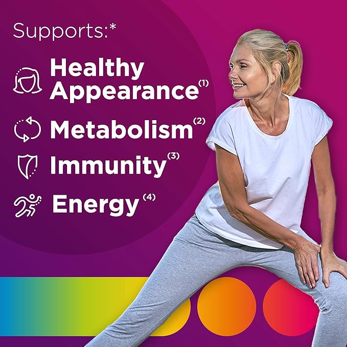 Centrum MultiGummies Gummy Multivitamin for Women Multivitamin/Multimineral Supplement with Vitamin D3 B Vitamins and Antioxidants Assorted Fruit Flavor - 150 Count