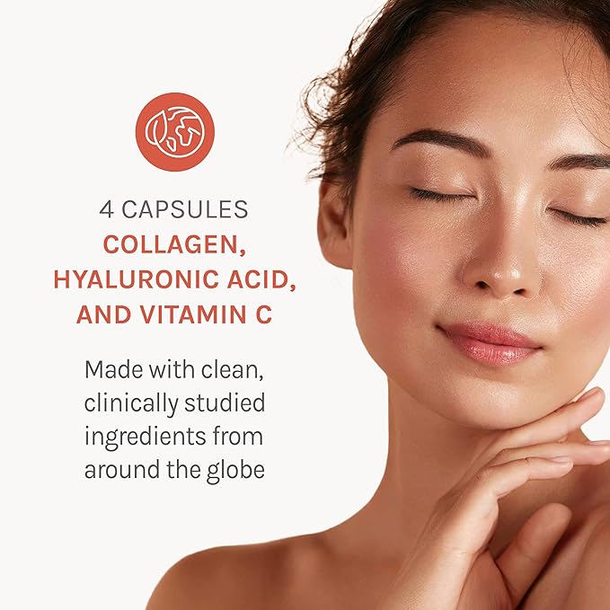 Reserveage Beauty Collagen Replenish - Collagen Booster &amp Supplement for Healthy Skin Care &amp Hair Growth - Supports Natural Elastin Production - 120 Capsules (30 Servings)