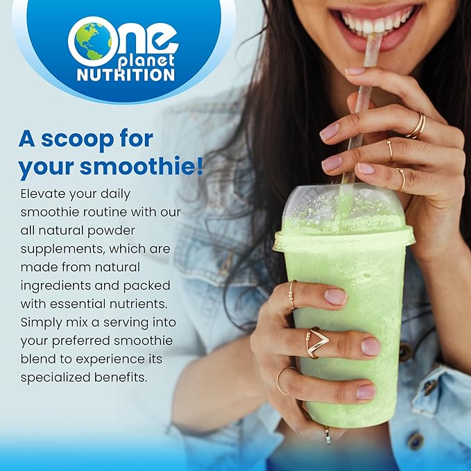 One Planet Nutrition Nano Boswellia Powder 16 oz (454 Servings) High Potency Boswellia serrata Resin Supports Cognitive Function for Brain Health Non-GMO Vegan Gluten-Free