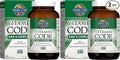 Garden of Life Vitamin K2 and K1 Vitamin Code Vegan K Complex for Bone Strength and Heart Health Omega Rich Flax Seed Oil Trace Minerals Probiotics 60 Day Supply (Pack of 2)