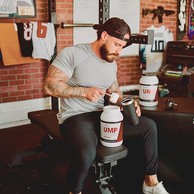 Beverly International UMP Protein Powder Cookies &amp Cream. Unique Whey-Casein Ratio Builds Lean Muscle. Easy to Digest. No Bloat. (32.8 oz) 2lb .8 oz