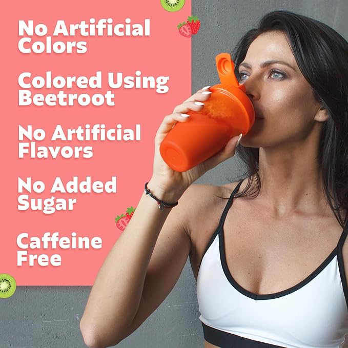 Electrolytes + Enhanced Collagen Zero Sugar Powder with Vitamin C - Muscle Recovery &amp Hydration Support - 30 Servings - Supports Immune &amp Joint Health - Keep Your Skin Looking Radiant &amp Hy