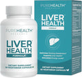 PUREHEALTH RESEARCH Liver Health – Liver Cleanse Detox &amp Repair Support Supplement- with Milk Thistle Turmeric Powder Dandelion Artichoke Beet Root Ginger L Cysteine HCL &amp More - 60 Caps