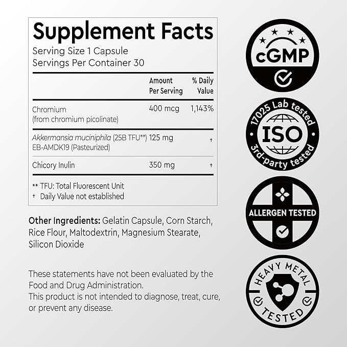 Gut Health &amp Immune Balance Supplement - Probiotic-Inspired Postbiotic Formula with Premium Akkermansia EB-AMDK19 Supports Digestion &amp Immunity Made in USA