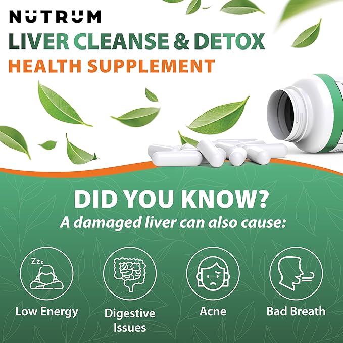 Liver Cleanse &amp Detox – Milk Thistle + Dandelion + Artichoke – Supports Healthy Liver Function | Third Party Tested Non-GMO Made in USA