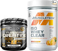 MuscleTech Creatine + Whey Protein Isolate Bundle Platinum Creatine Iso Whey Clear Orange