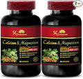 Calcium Magnesium Capsules - Calcium Magnesium Complex with Vitamin D and Boron - Best Protein Powder for Muscle Recovery Mood Enhancement Pills Triple Boron Complex - 2 Bottles 120 Capsules