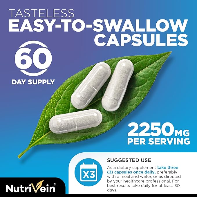 Nutrivein Premium Multi Collagen Capsules &amp Resveratrol Supplement Bundle: High-Absorption Trans Resveratrol Supplement &amp Multi Collagen Peptides Capsules for Mobility Repair &amp Well-Bein