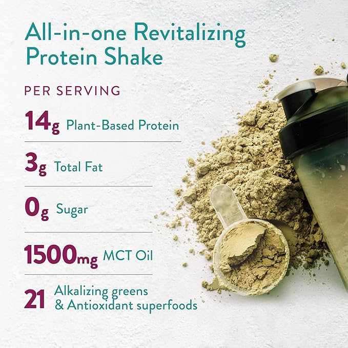 VIDAPURA Keto-Green Protein Shake by Dr. Anna Cabeca – Chocolate Vegan Protein for Daily Wellness Energy &amp Smooth Digestion – 40 Servings