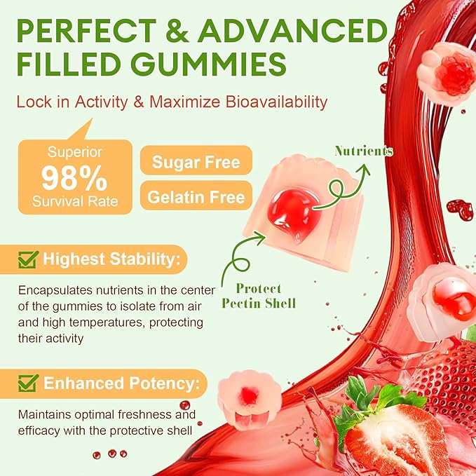 Totaria Sugar Free 5-in-1 Probiotic Prebiotic Postbiotic Gummy 36 Strains Probiotics for Women Men with Digestive Enzymes Peppermint Complete Immune Gut &amp Digestive Support Vegan 60 Counts