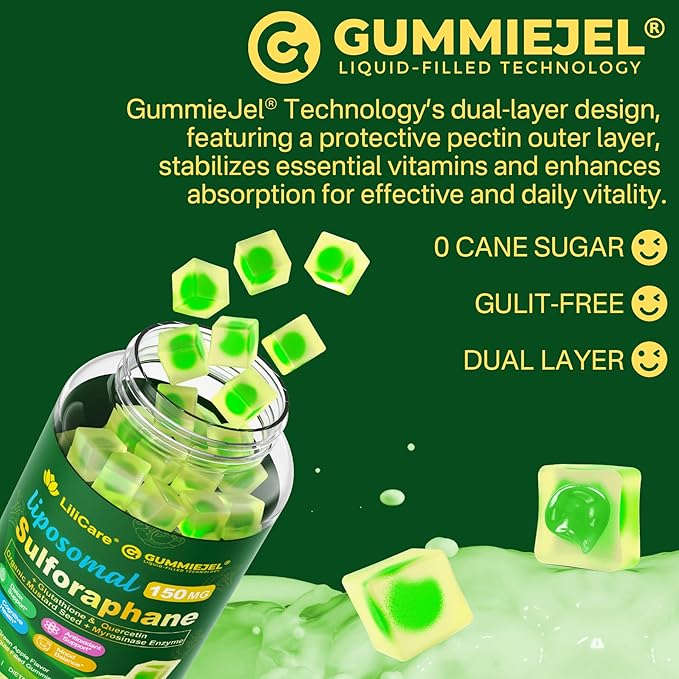 1 Pack Womens Multivitamin Gummy &amp Sulforaphane with Glutathione Gummies