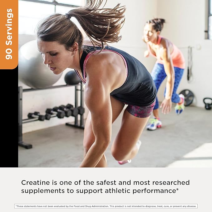 Designs for Health Micronized Creatine Monohydrate Unflavored Powder 90 Servings 5g per Serving – for Women &amp Men to Support Muscle Strength and Brain Health