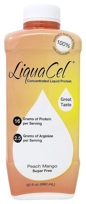 Global Health Products Liquacel Liquid Protein Sugar Free Peach Mango 1 X 32oz Bottle Set of 2