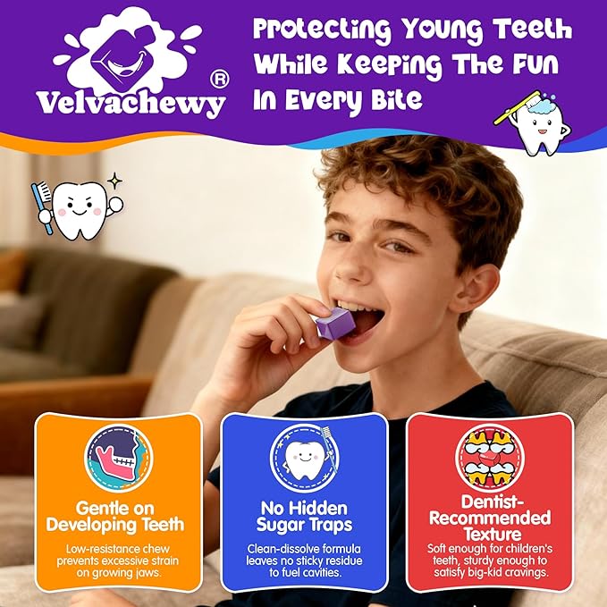 Kids Calcium Soft Chews + D3 &amp K2 for 9+ Calcium Gummies with Calcium Citrate &amp Red Algae Calcium Lion's Mane Omega-3 Magnesium for Bone Health Teeth Energy Brain &amp Mṍṍd Support 60