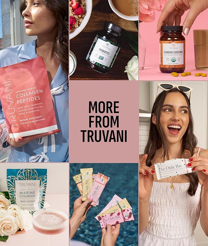 Truvani Vegan Pea Protein Powder | Vanilla Chai | 20g Organic Plant Based Protein | Single Serving Travel Packets | 10 Servings | Keto | Gluten &amp Dairy Free | Low Carb | No Added Sugar