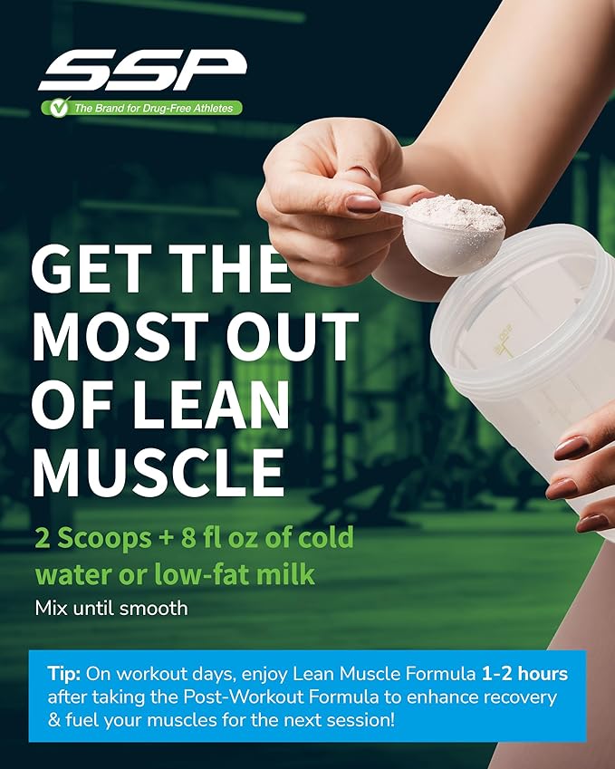 SSP Protein - Whey Isolate &amp Casein with Leucine &amp MCT - Low-Calorie Chocolate Meal Replacement for Lean Muscle Nutrition