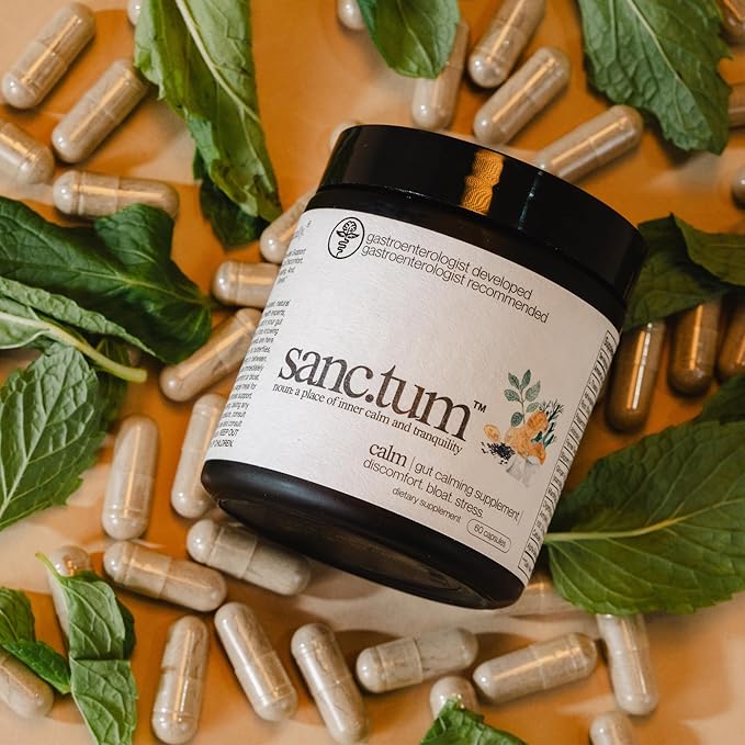 Sanctum™ Physician Formulated &amp Physician Recommended Gut Calming Supplement for Discomfort Bloating and Stress
