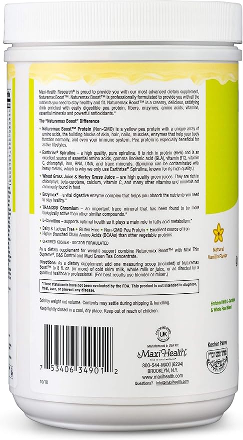 NatureMax Boost Pea Protein Powder Vanilla