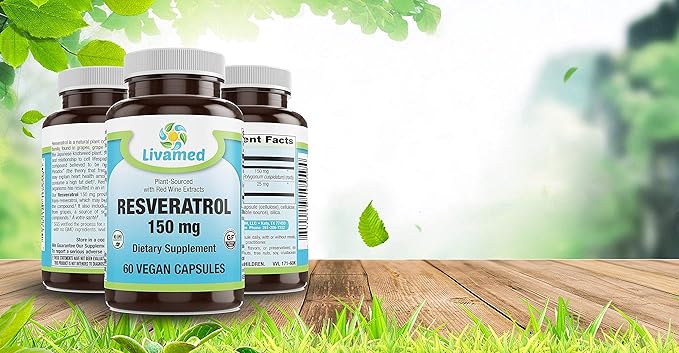 Livamed - Resveratrol 150 mg Veg Caps 60 Count