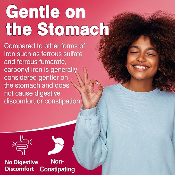 NEVISS Vegan Iron Supplement Gummies Gentle Iron + Probiotics for Women Gummies