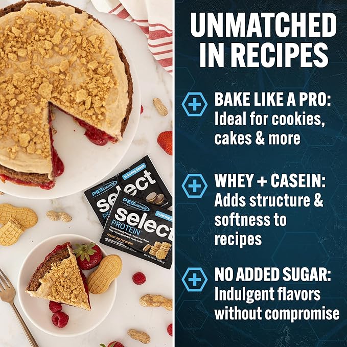 PEScience Select Protein Powder Whey and Casein Blend Clean Protein Powder for Women and Men Low Calorie Low Carb Keto Friendly Gluten Free - Pumpkin Pie 27 Servings