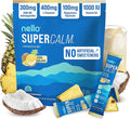 Nello Supercalm Powdered Drink Mix Cortisol Reducer* and Sleep Aid Supplement L Theanine Ksm-66 Ashwagandha Magnesium Glycinate Vitamin D 3 No Sugar Non GMO On The Go 20 Ct Pina Colada