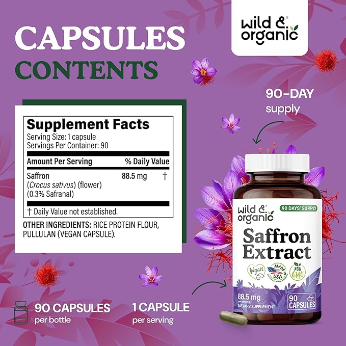 Turmeric Ginger 90 Capsules &amp Saffron Extract 90 Capsules