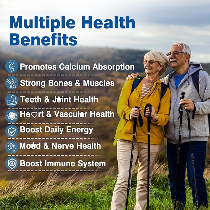 6-in-1 Plant Based Calcium Supplements for Women Men- Calcium 600mg w/ D3 K2 5000 IU Vitamin Liposomal &amp Algae Ca-lcium Magnesium Zinc + Vegan Vitamin D 5000 IU + K2 MK7 + Methyl B12 for Bone 1