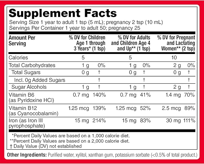 BioFe Liquid Iron for The Whole Family 50 Servings