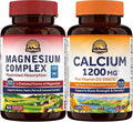 Vitalitown Calcium Magnesium &amp D3 Bundle: High Absorption Calcium for Bone &amp Immune Support with Gentle Stomach Magnesium Complex NSF Certified