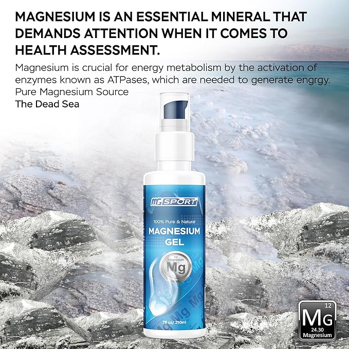 High Absorption Magnesium Supplement (100 Count) and Gel for Leg Cramps and Sore Muscles