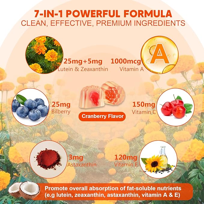 NEVISS Super Greens Gummies 60 Count + Lutein Gummies 60 Count