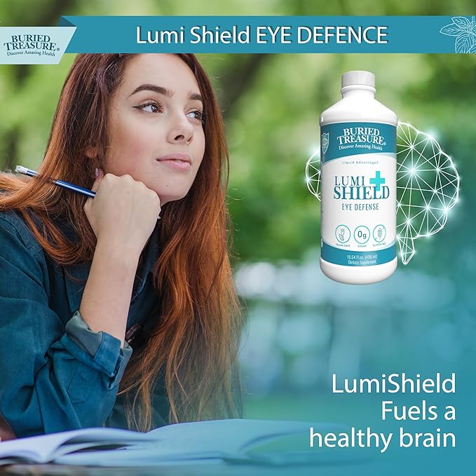 Buried Treasure LumiShield Plus - Peppermint Flavor 16 oz. Eye Health Support in Liquid Supplement