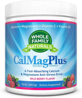 Calcium Magnesium Powder Supplement - CalMag Plus with Vitamin C &amp D3 - Supports Relaxation Sleep &amp Muscle Recovery - Natural Calm Calcium &amp Magnesium Powder - Stress Relief Cal Mag