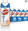 BOOST Plus Nutritional Drink Creamy Strawberry 8 Fl Oz (Pack of 24)