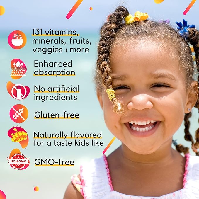 LIQUIDHEALTH Liquid Multivitamin for Kids Children and B Complex Liquid Super Energy Boost B Vitamins Supplements