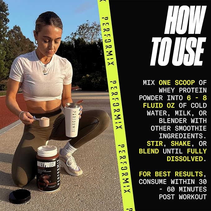 PERFORMIX - Whey Protein Isolate Blend - 24g of Protein - 5.4g of BCAAs - 110 Calories - Muscle Building &amp Post Workout Recovery - 100% Whey Protein Powder - 1.98 lbs - 30 Servings - Vanilla