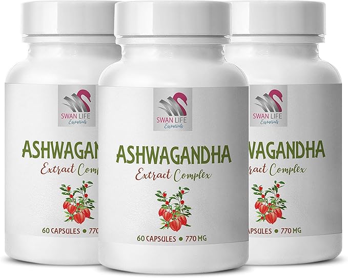 ASHWAGANDHA SUPPLEMENT - Ashwagandha Supplement Root Powder Maca Root Astragalus Capsules Organic Ashwagandha Concentrate Herbal Blend Rhodiola Rosea General Wellness General Wellness 2Bot