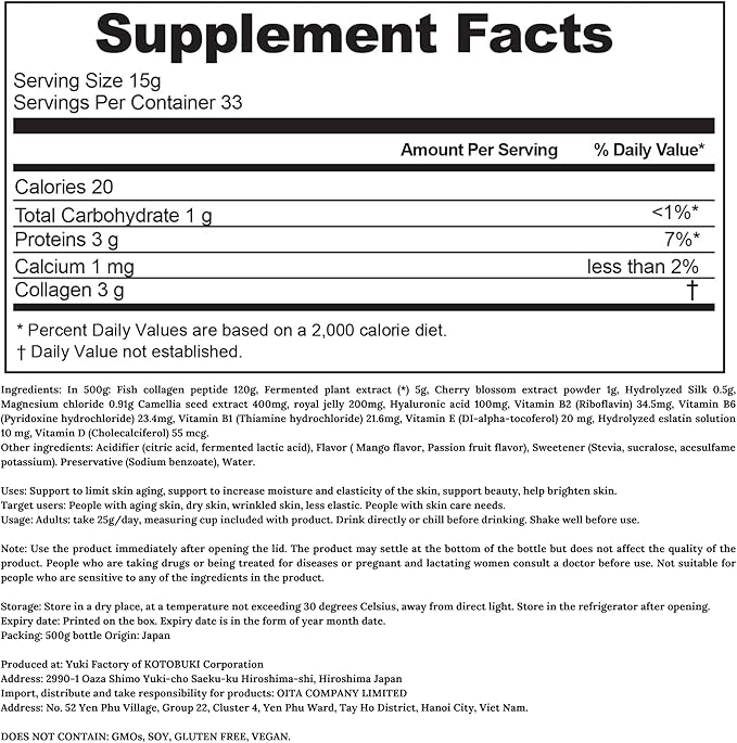 82X Classic Collagen - Marine Fish Tuna Collagen Peptides Liquid Drink for Skin Hair Nails from Japan with 82 Fermented Plants Vitamins Minerals &amp Supplements