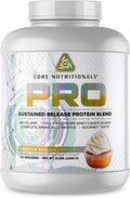Core Nutritionals Pro Sustained Release Protein Blend Digestive Enzyme Blend 25G Protein 2G Carb 69 Servings (Frosted Vanilla Cupcake)