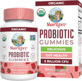 MARYRUTH'S USDA Organic Probiotic Gummies Probiotic Digestive Support | Immune Support | Digestive &amp Gut Health Supplement | 5 Billion CFU | Vegan | Non-GMO | Gluten Free | 60 Count
