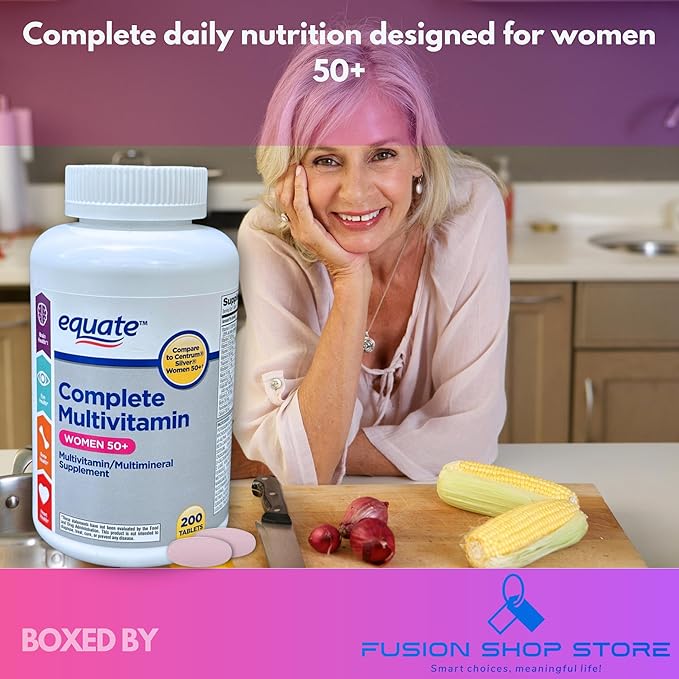 One Daily Multivitamin Multimineral- for Woman Supplement Tablets 200ct (Pack of 1) Boxed by Fusion Shop Store