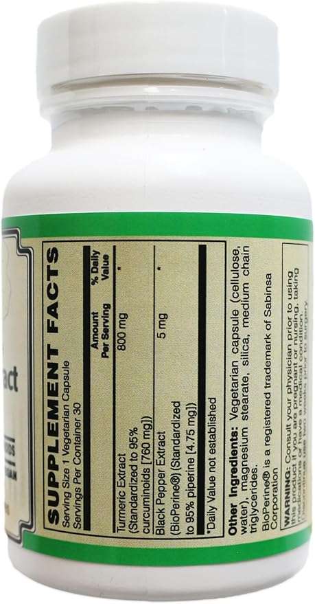 Extra Strength Turmeric 800 mg with Bioperine